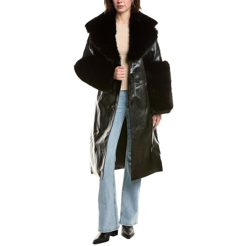 Ow Collection Womens Astrid Coat, Black